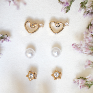 Gold Star Stud Earrings