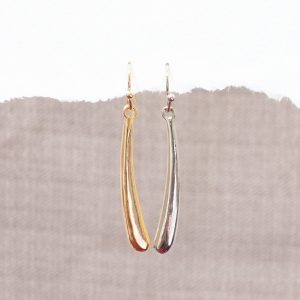 Gold / Silver Drop Bar Earrings
