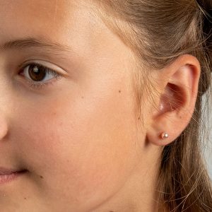 4mm Small Baby Pink Pearl Earrings