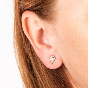 Crystal Teardrop Stud Earrings