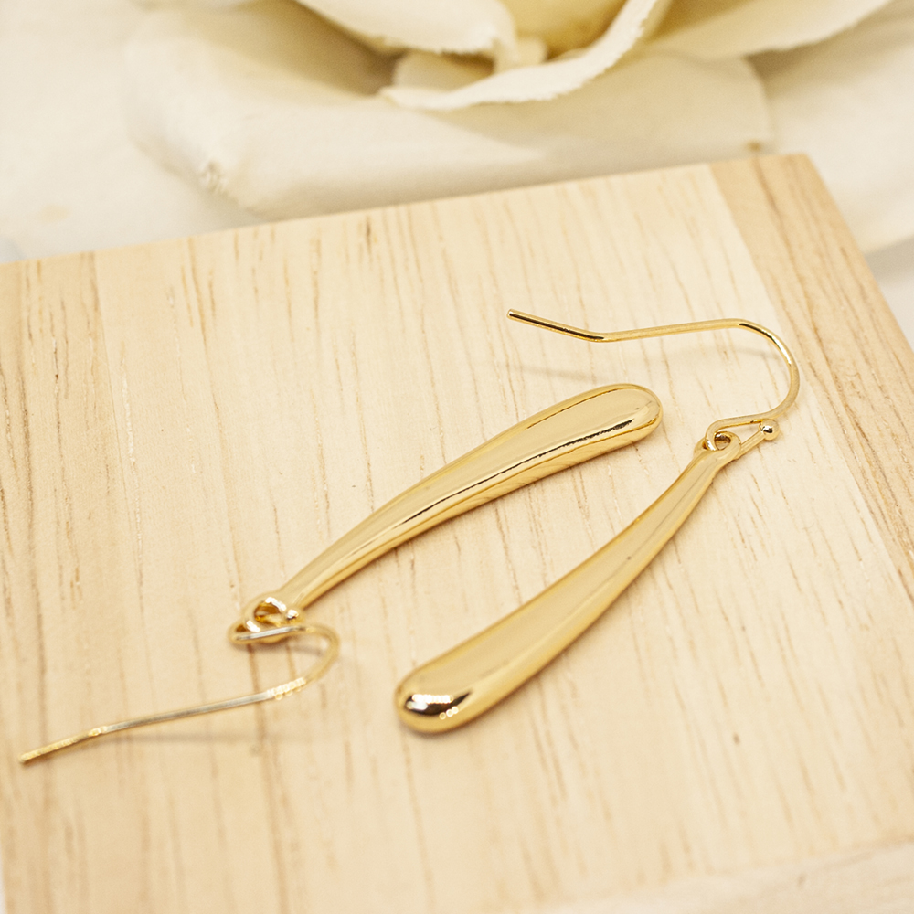 Gold / Silver Drop Bar Earrings - Gold Drop Earrings