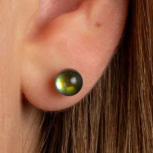 Green Tonal Coloured Earrings