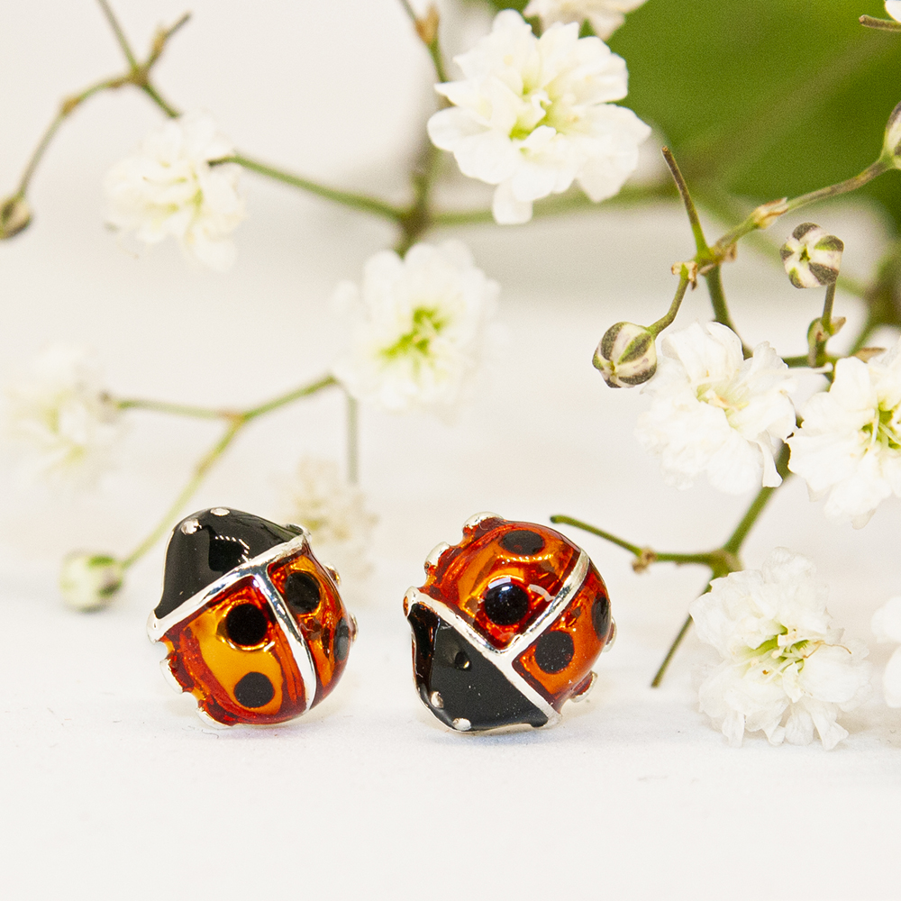 Ladybird Stud Earrings - IMG 0507