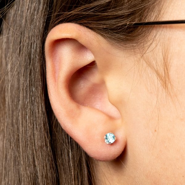March Birthstone Earrings - March Birthstone ES3