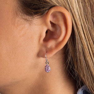 Multifaceted Crystal Drop Earrings - 4 Colour Options