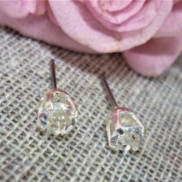 Silver Crystal Stud Earrings - all sizes - P1020349 scaled e1619511200824