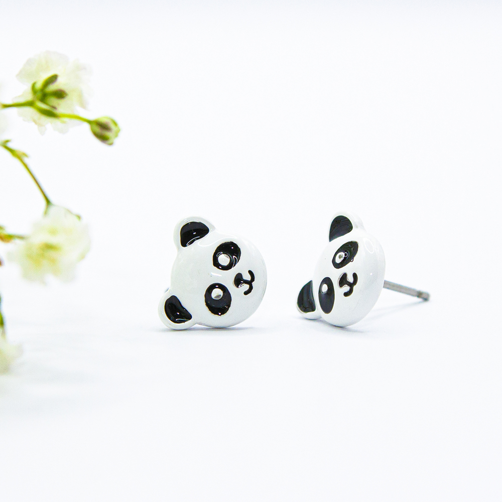 Panda Stud Earrings - Panda Stud Earrings ES67 3