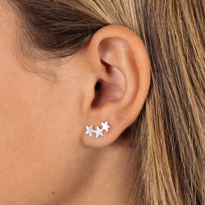 Gold / Silver Star Stud Earrings