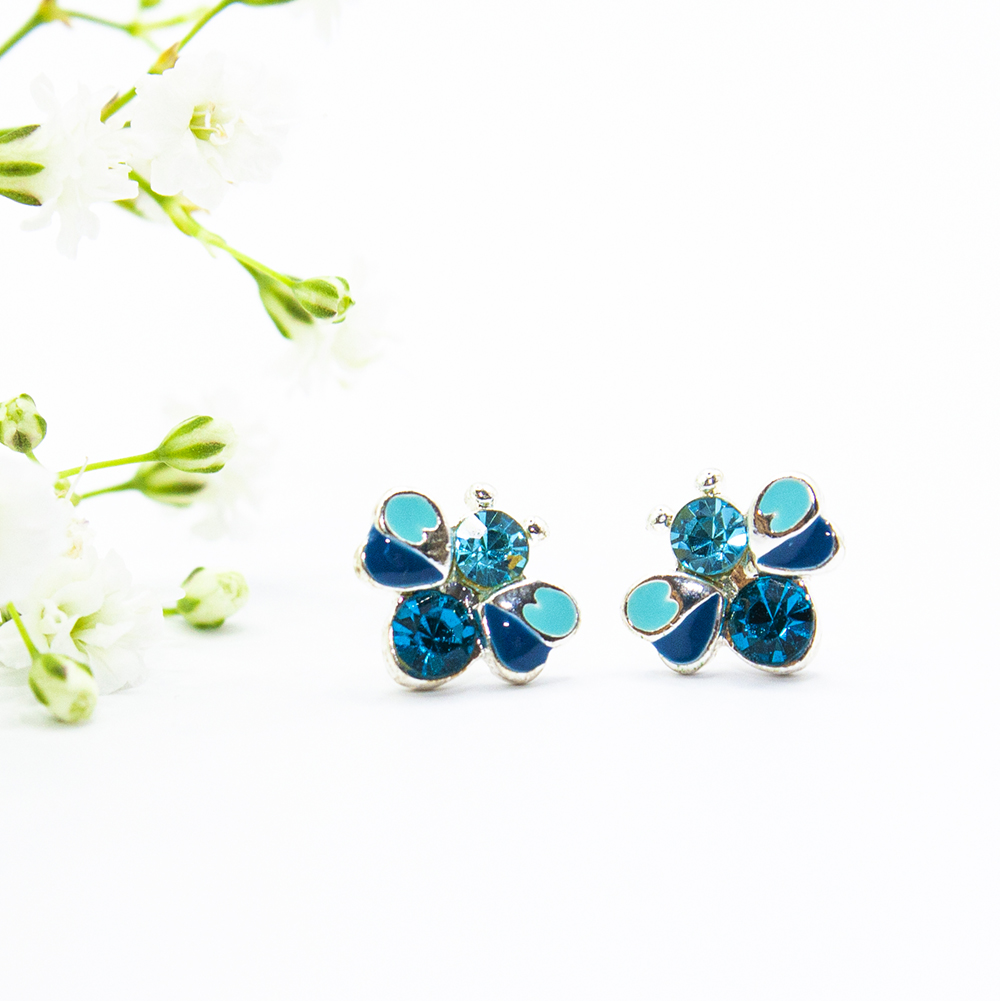 Turquoise Bee Stud Earrings - Turquoise Bee Stud Earrings ES77 1 1