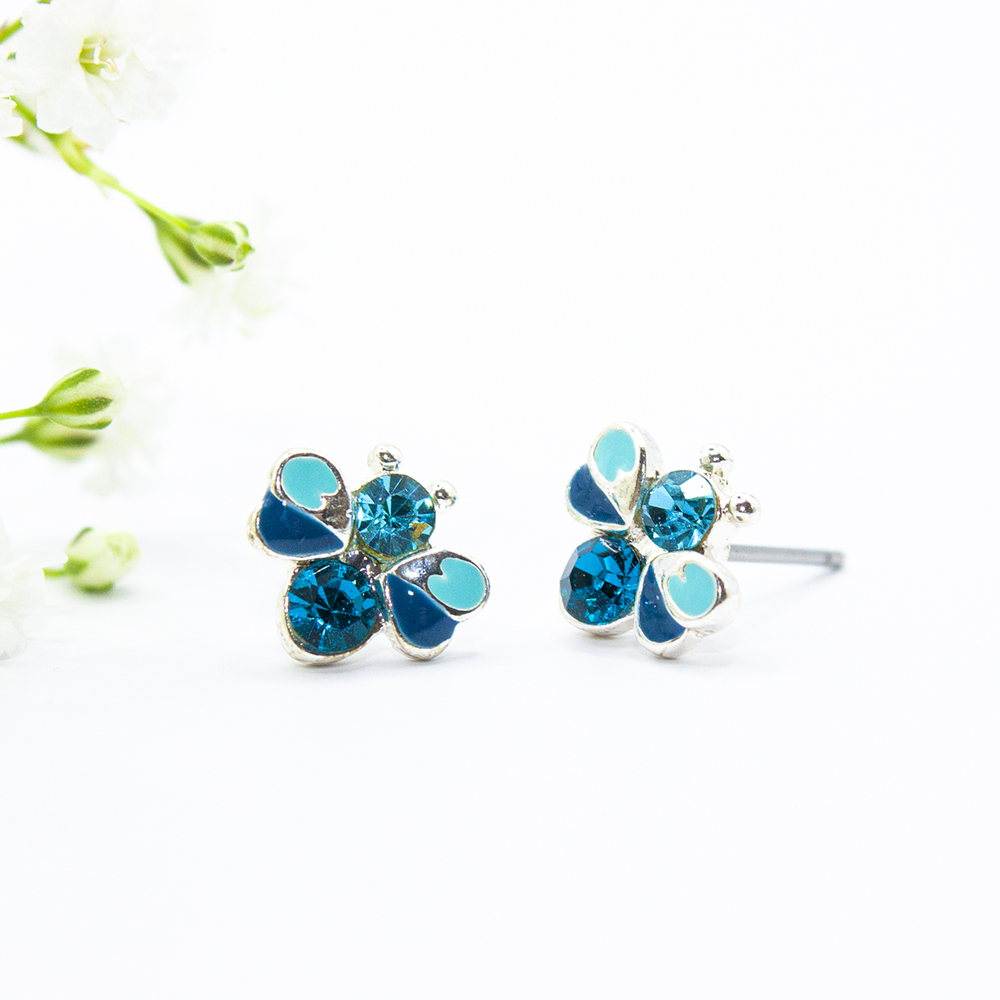 Turquoise Bee Stud Earrings - Turquoise Bee Stud Earrings ES77 3