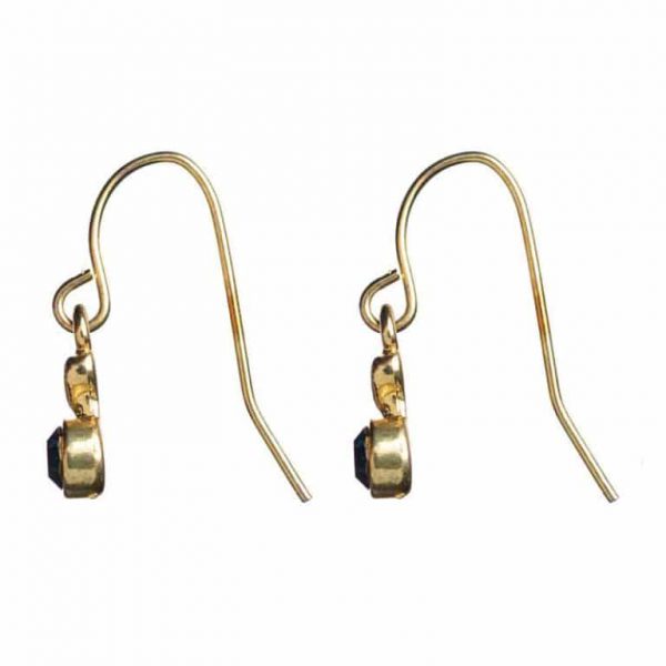 Gold & Cerise Pink / Navy Drop Earrings - es 321 A 768x768 2