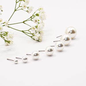 Pearl Stud Earrings - Multiple Sizes