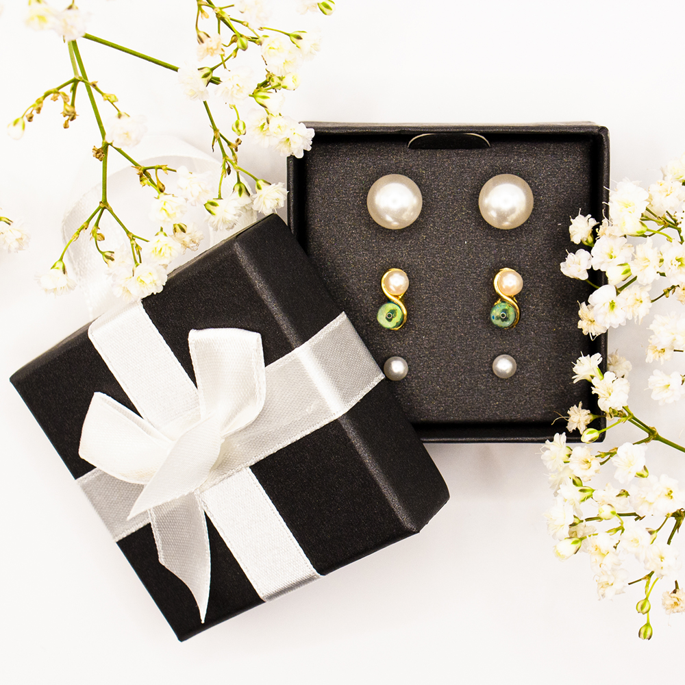 Pearl Earring Gift Box - Pearl Earring Gift Box T7