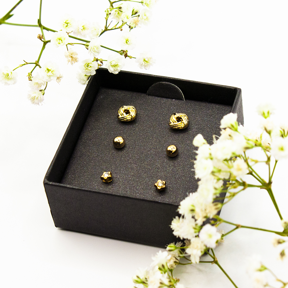 Gold Earring Gift Box - Gold Earring Gift Box T4 3