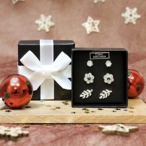 Silver Cubic Zirconia Trio