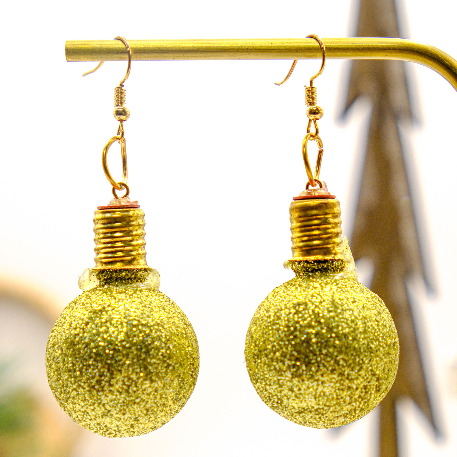 Christmas earrings.