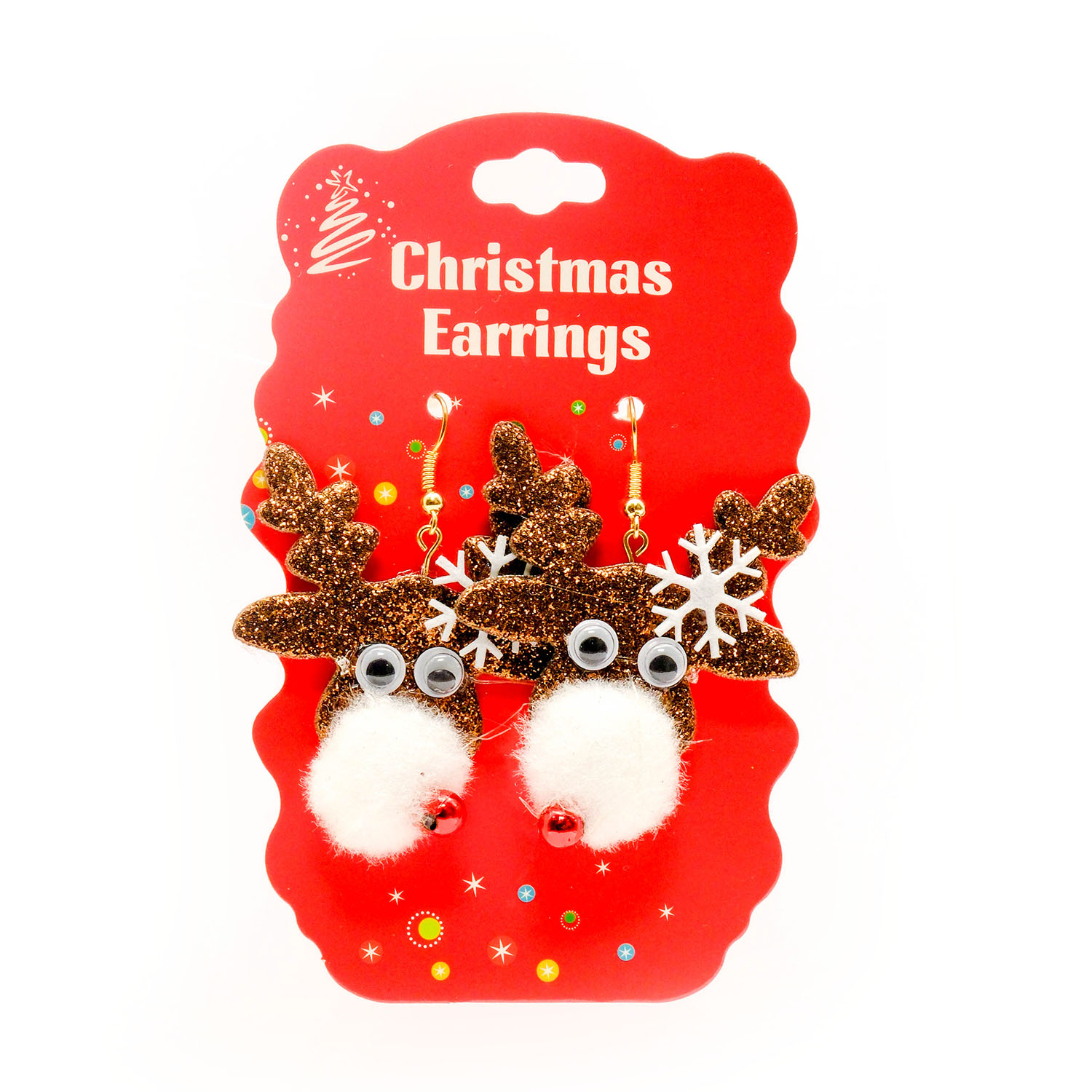 Christmas Earrings. Reindeer.