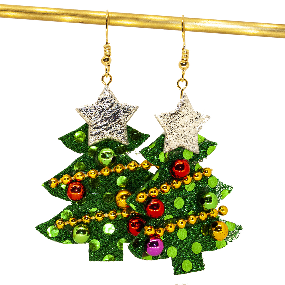 Novelty Christmas Tree Earrings - Novelty Christmas Tree Earrings ES217 3