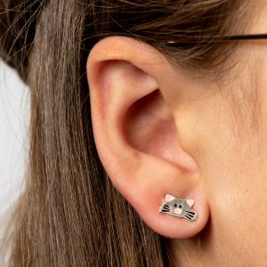 Cat Stud Earrings