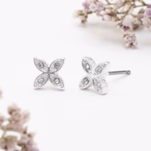 Silver Encrusted Flower