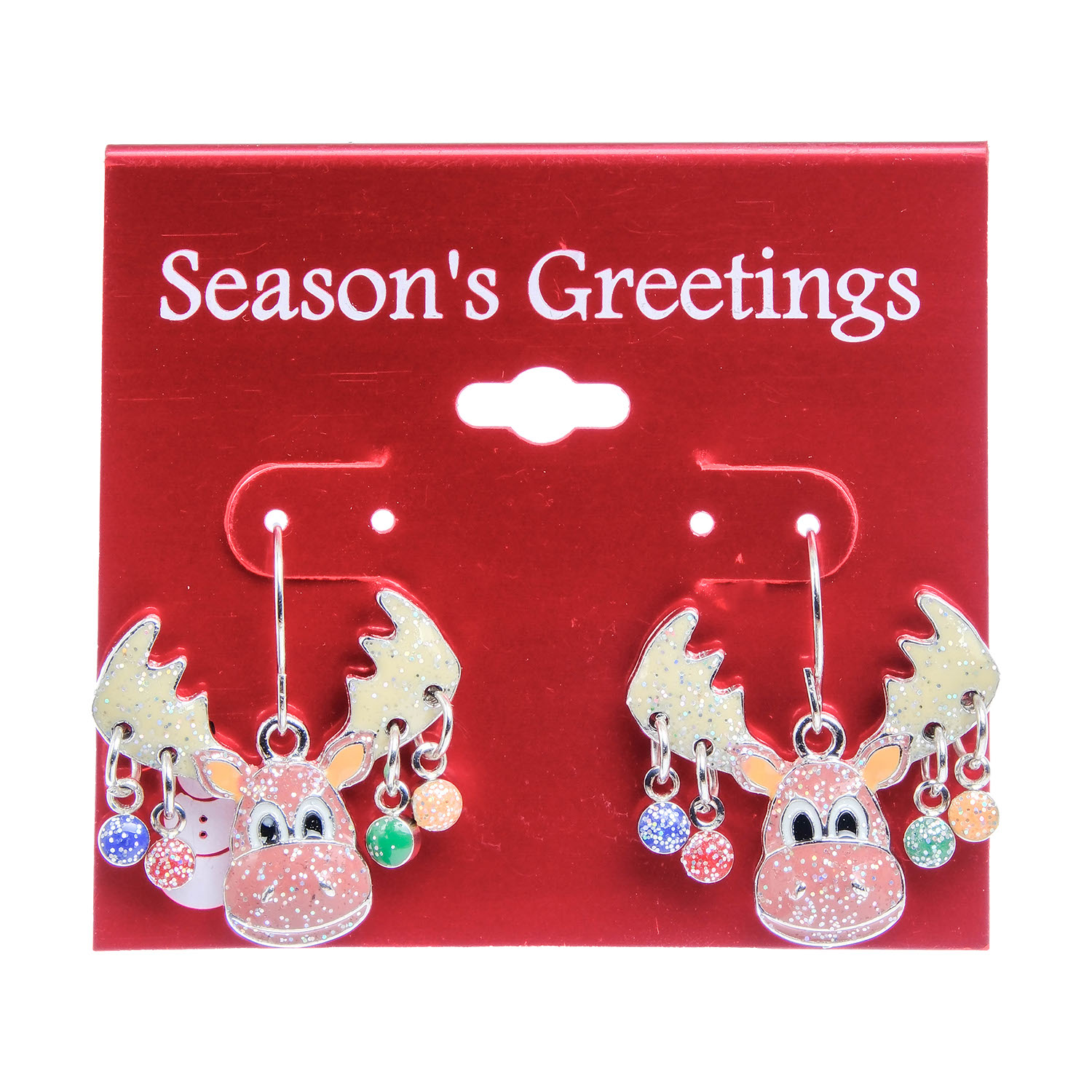 Christmas earrings. Reindeer.