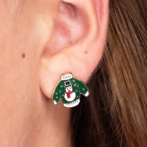 Christmas Jumper Stud Earrings