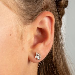 Glitter Unicorn Stud Earrings