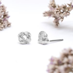 Silver / Gold Love Knot Earrings