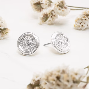 Cubic Zirconia Round Earrings