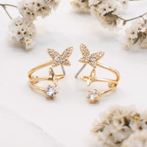 Gold Butterfly Ear Cuff