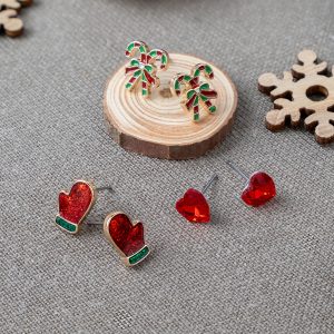 Christmas Treasures Earring Trio Gift Set