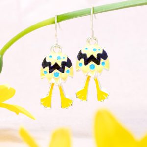 Easter Egg Chick Earrings