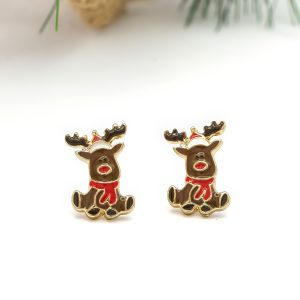Christmas Reindeer Stud Earrings