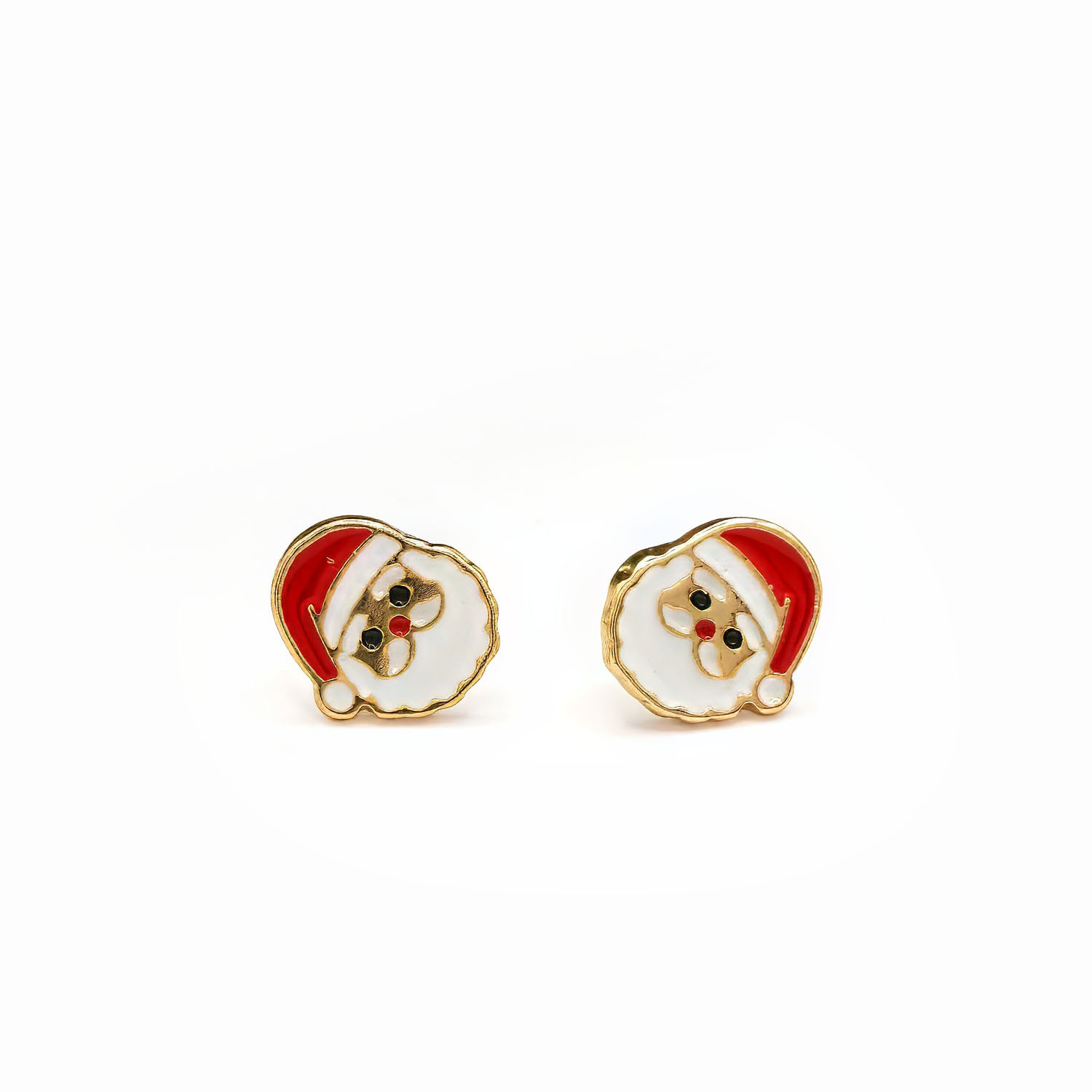 Christmas Santa Claus Stud Earrings - Image 3