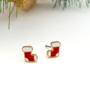 Christmas Stocking Stud Earrings