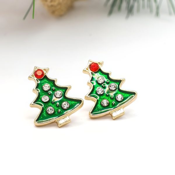 Christmas Tree Stud Earrings - Image 2
