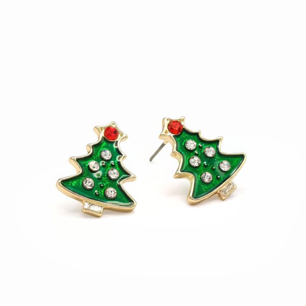 Christmas Tree Stud Earrings - Image 4