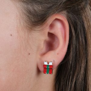 Christmas Giftbox Stud Earrings