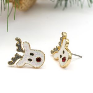 Glitter Reindeer Stud Earrings