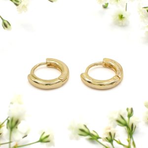 Gold 11mm Huggie Hoop Earrings