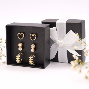 Heart and Pearl Keepsake Earring Set