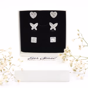 Crystal Couture Earring Trio