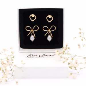 Pearl Promise Earring Set