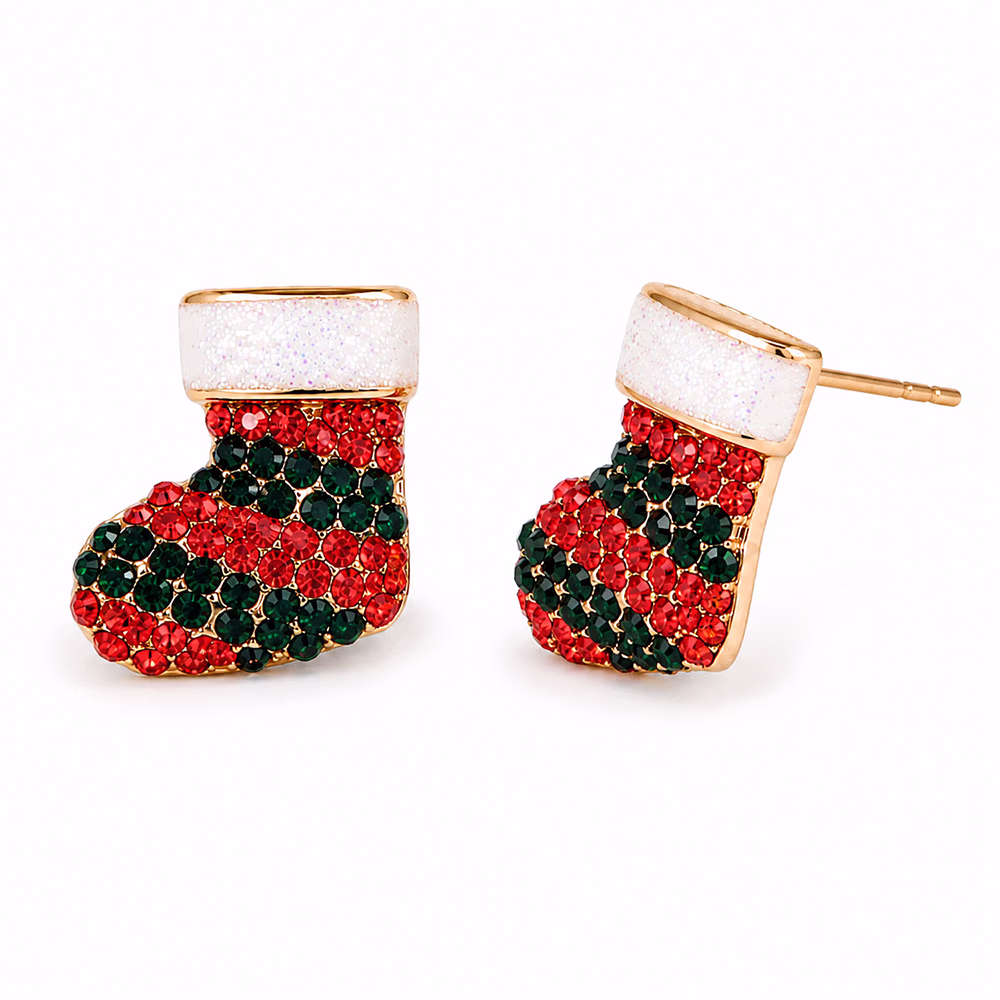 Christmas Stocking Stud Earrings - Image 4