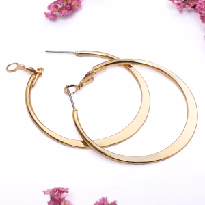 Easy Open 44mm Gold Hoop Earrings