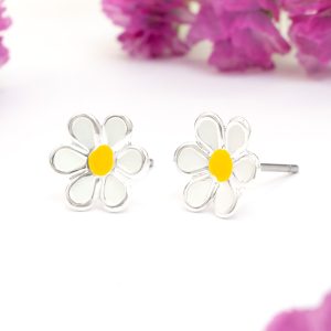 Daisy Flower Stud Earrings