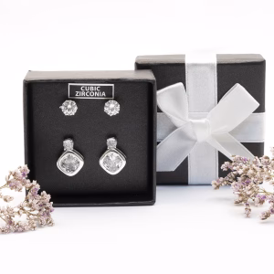 Luxe Sparkle Cubic Zirconia Earring Set