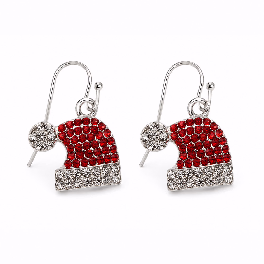 Santa Hat Drop Earrings - Image 5