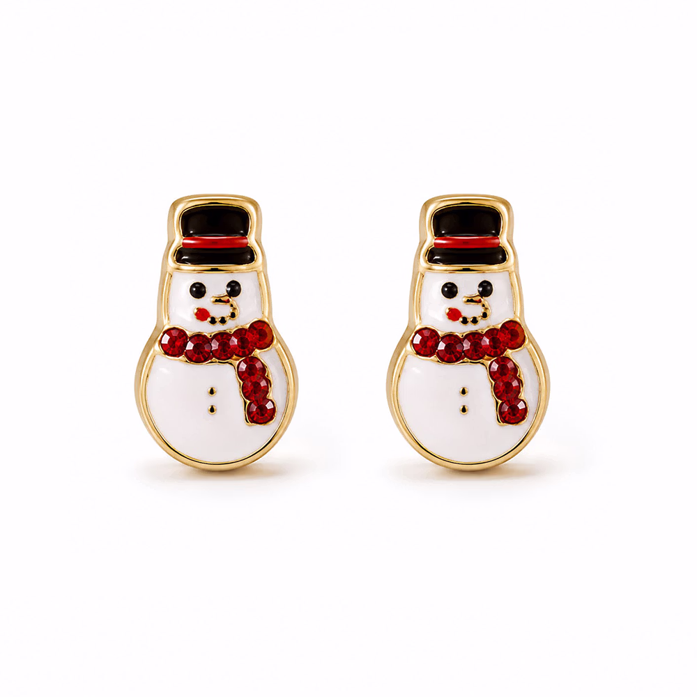 Snowman Stud Earrings - Image 5