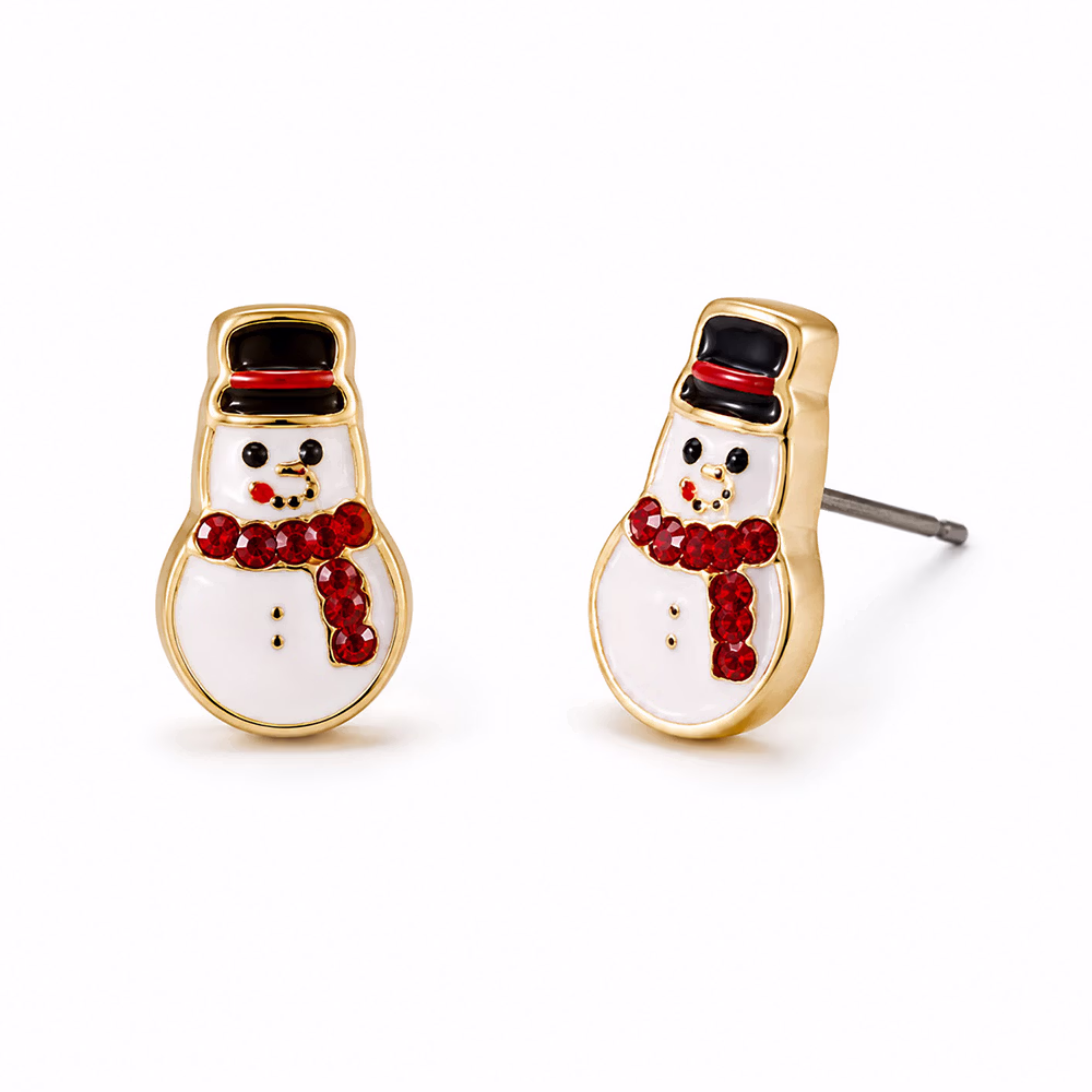 Snowman Stud Earrings - Image 4